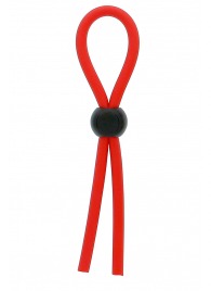 Красное эрекционное лассо с одной бусинкой-утяжкой STRETCHY THICK LASSO - Dream Toys - в Балаково купить с доставкой