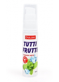 Гель-смазка Tutti-frutti со вкусом сладкой мяты - 30 гр. - Биоритм - купить с доставкой в Балаково