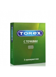 Текстурированные презервативы Torex  С точками  - 3 шт. - Torex - купить с доставкой в Балаково