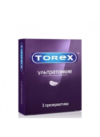 Презервативы Torex  Ультратонкие  - 3 шт. - Torex - купить с доставкой в Балаково