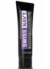 Возбуждающий гель-лубрикант на водной основе Sensual Arousal Lubricant - 10 мл. - Swiss navy - купить с доставкой в Балаково