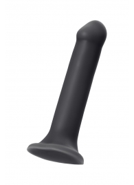 Черный фаллос на присоске Silicone Bendable Dildo XL - 20 см. - Strap-on-me - купить с доставкой в Балаково