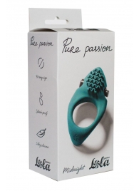 Зеленое эрекционное виброкольцо Pure Passion Midnight - Lola Games - в Балаково купить с доставкой