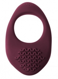 Бордовое эрекционное виброкольцо Pure Passion Moonshine - Lola Games - в Балаково купить с доставкой