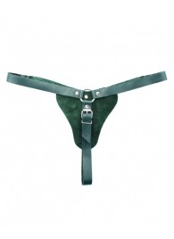 Изумрудные трусики с кольцом для страпона Ladys Arsenal - БДСМ Арсенал - купить с доставкой в Балаково