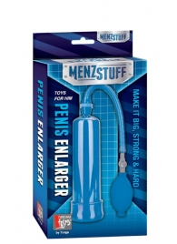 Синяя вакуумная помпа MENZSTUFF PENIS ENLARGER - Dream Toys - в Балаково купить с доставкой