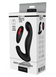Черный вибромассажер простаты SWIRLING P-PLEASER - Dream Toys - в Балаково купить с доставкой