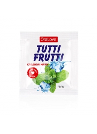 Пробник гель-смазки Tutti-frutti со вкусом мяты - 4 гр. - Биоритм - купить с доставкой в Балаково