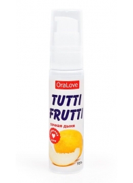 Гель-смазка Tutti-frutti со вкусом сочной дыни - 30 гр. - Биоритм - купить с доставкой в Балаково