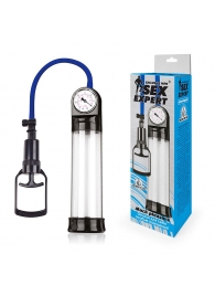 Прозрачная вакуумная помпа Sex Expert с манометром - Sex Expert - в Балаково купить с доставкой