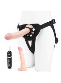 Регулируемые трусики с 2 насадками - 16 и 15 см. - Lux Fetish - купить с доставкой в Балаково
