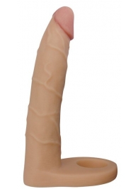 Телесная насадка-фаллоимитатор для двойного проникновения - 17 см. - Lovetoy - купить с доставкой в Балаково