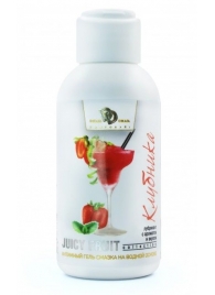 Интимный гель-смазка JUICY FRUIT с ароматом клубники - 100 мл. - БиоМед - купить с доставкой в Балаково
