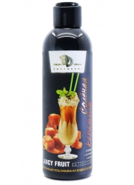 Интимный гель-смазка JUICY FRUIT с ароматом солёной карамели - 200 мл. - БиоМед - купить с доставкой в Балаково