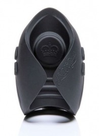 Темно-серый инновационный мужской осциллятор PULSE SOLO LUX с пультом ДУ - Hot Octopuss - в Балаково купить с доставкой