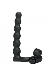 Черная насадка для двойной стимуляции Hercules Penis Sheath III - 15,3 см. - Baile - купить с доставкой в Балаково