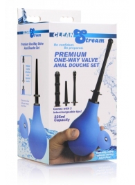 Анальный душ с 3 насадками Premium One-way Valve Anal Douche Set - XR Brands - купить с доставкой в Балаково