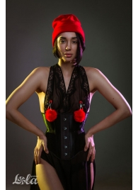 Зажимы на соски Angelic с красными меховыми шариками - Lola Games - купить с доставкой в Балаково