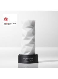 Белый 3D мастурбатор POLYGON - Tenga - в Балаково купить с доставкой