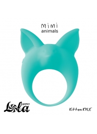 Зеленое эрекционное кольцо Kitten Kyle - Lola Games - в Балаково купить с доставкой