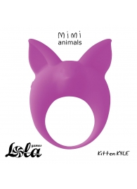Фиолетовое эрекционное кольцо Kitten Kyle - Lola Games - в Балаково купить с доставкой