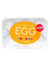 Набор из 6 мастурбаторов Tenga EGG Easy Beat с различным рельефом - Tenga - в Балаково купить с доставкой