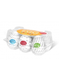 Набор из 6 мастурбаторов Tenga EGG Easy Beat с различным рельефом - Tenga - в Балаково купить с доставкой