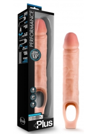 Телесный реалистичный фаллоудлинитель 10 Inch Silicone Cock Sheath Penis Extender - 25,4 см. - Blush Novelties - в Балаково купить с доставкой