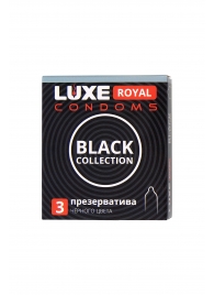 Черные презервативы LUXE Royal Black Collection - 3 шт. - Luxe - купить с доставкой в Балаково