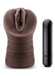 Коричневый мастурбатор-вагина Hot Chocolate Brianna - Blush Novelties - в Балаково купить с доставкой