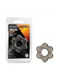 Дымчатое эрекционное кольцо Stay Hard Thick Bead Cock Ring - Blush Novelties - в Балаково купить с доставкой