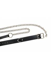 Черный ошейник с поводком Wild - Lola Games - купить с доставкой в Балаково