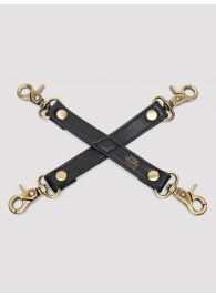 Черный фиксатор для манжет Bound to You Faux Leather Hogtie - Fifty Shades of Grey - купить с доставкой в Балаково