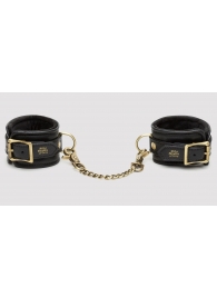 Черные наручники Bound to You Faux Leather Wrist Cuffs - Fifty Shades of Grey - купить с доставкой в Балаково