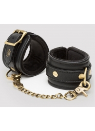 Черные наручники Bound to You Faux Leather Wrist Cuffs - Fifty Shades of Grey - купить с доставкой в Балаково
