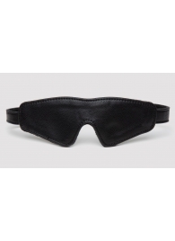 Черная плотная маска на глаза Bound to You Faux Leather Blindfold - Fifty Shades of Grey - купить с доставкой в Балаково