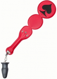 Шлёпалка  Пики  с анальным плагом - LOVETOY (А-Полимер) - купить с доставкой в Балаково