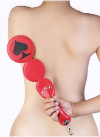 Шлёпалка  Пики  с анальным плагом - LOVETOY (А-Полимер) - купить с доставкой в Балаково