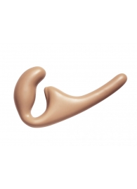 Бежевый безремневой страпон Seduction - 20,5 см. - Lola Games - купить с доставкой в Балаково