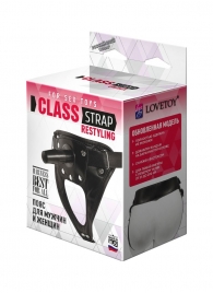 Черный пояс для насадок CLASS STRAP Restyling - LOVETOY (А-Полимер) - купить с доставкой в Балаково