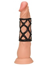 Чёрная насадка-сетка на пенис Orgasmus Wunder - Orion - в Балаково купить с доставкой