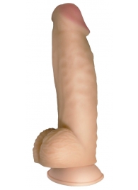 Телесный реалистичный фаллоимитатор на черных трусиках Real Big Strap-On - 34,5 см. - LOVETOY (А-Полимер) - купить с доставкой в Балаково