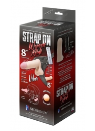 Вибрострапон Woman Midi с вагинальной пробкой - 22 см. - LOVETOY (А-Полимер) - купить с доставкой в Балаково
