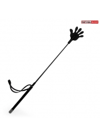 Черный стек с наконечником-ладошкой - 55 см. - Notabu - купить с доставкой в Балаково