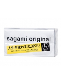 Презервативы Sagami Original 0.02 L-size увеличенного размера - 10 шт. - Sagami - купить с доставкой в Балаково