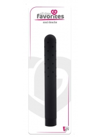 Черная насадка для анального душа ANAL DOUCHE - 15 см. - Dream Toys - купить с доставкой в Балаково