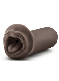 Коричневый мастурбатор-ротик Naughty Nicole - Blush Novelties - в Балаково купить с доставкой