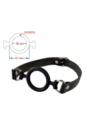 Черный кляп-рамка на регулируемых ремешках - Sitabella - купить с доставкой в Балаково