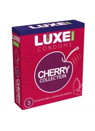 Презервативы с ароматом вишни LUXE Royal Cherry Collection - 3 шт. - Luxe - купить с доставкой в Балаково