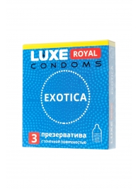 Текстурированные презервативы LUXE Royal Exotica - 3 шт. - Luxe - купить с доставкой в Балаково